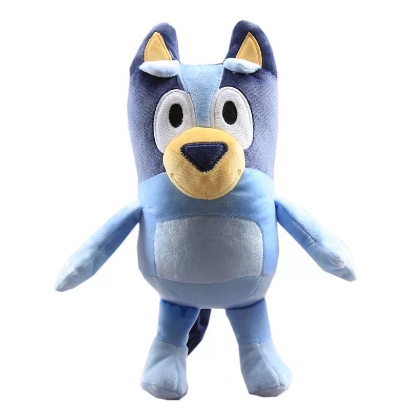 1Pair 28CM Soft The Dog Bingo Family Plush Dolls Cartoon Movie Toy Blue Bingo Stuffed Plush Toy Gifts For Kids