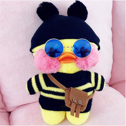 30cm Lalafanfan Kawaii Cafe Mimi Yellow Duck Plush Toy Cute Stuffed Doll Soft Animal Dolls Kids Toys Birthday Gift For Children