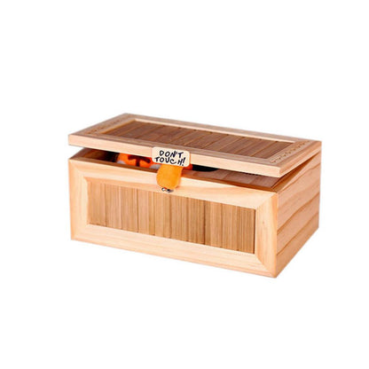 Wooden Electronic Useless Box Cute Tiger Funny Toy Gift for Boy and Kids interactive toys Stress-Reduction Desk Decoration