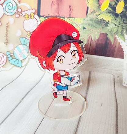 1 Pc Cute Anime Cells at Work Acrylic Stand Figure Model Double Sided Plate Holder Action Figure Toy