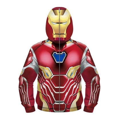 New Bumblebee Captain America Avengers 3D Digital Printing Children's Role-Playing Masked Long Sleeve Children's Sweater