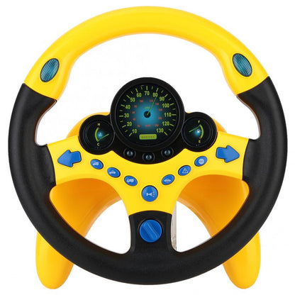 Simulation Steering Wheel with Light Baby Musical Developing Educational Toys Electronic Vocal Toys for Children Birthday