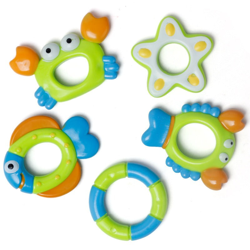 Children's Puzzle Octopus Throwing Circle Small Octopus Squid Bathing and Playing in Water Octopus Pond Glue Toy