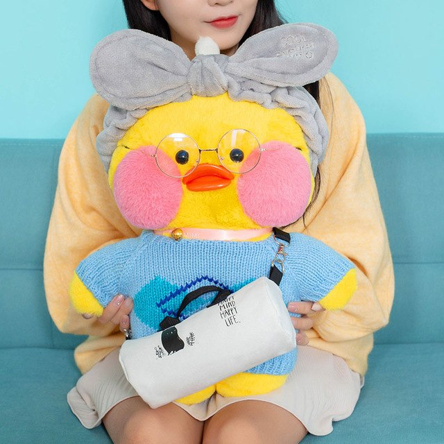 50CM Kawaii LaLafanfan Cafe Duck Plush Toy Cute Animal Duck Soft Stuffed Doll Kids Toys Christmas Birthday Gift for Children