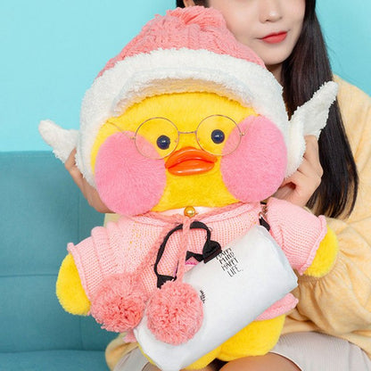 50CM Kawaii LaLafanfan Cafe Duck Plush Toy Cute Animal Duck Soft Stuffed Doll Kids Toys Christmas Birthday Gift for Children