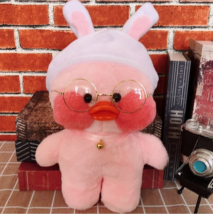 30cm Lalafanfan Kawaii Cafe Mimi Yellow Duck Plush Toy Cute Stuffed Doll Soft Animal Dolls Kids Toys Birthday Gift For Children