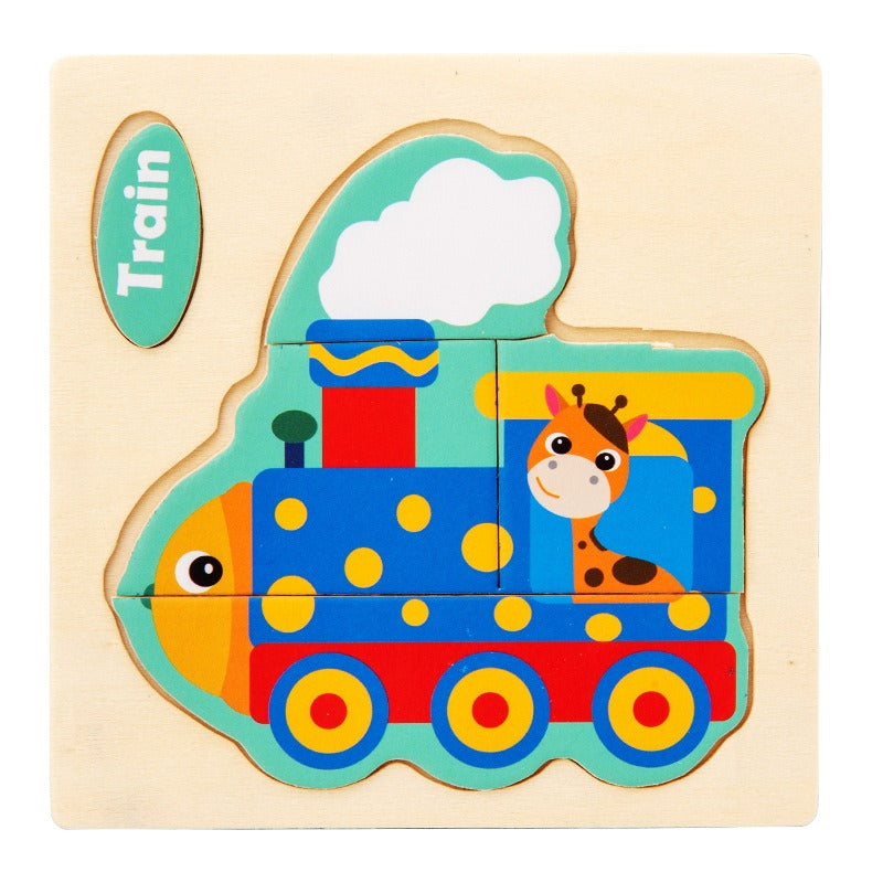 Early Education Puzzle Jitterbug With The Same Children's Educational Animal Enlightenment Cognitive Puzzle Board Toys