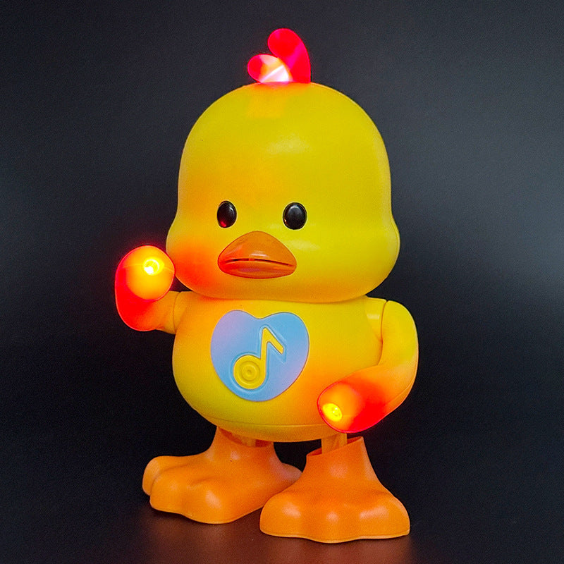 Singing, dancing, cute ducks, lighting, music, children's electric toy dolls