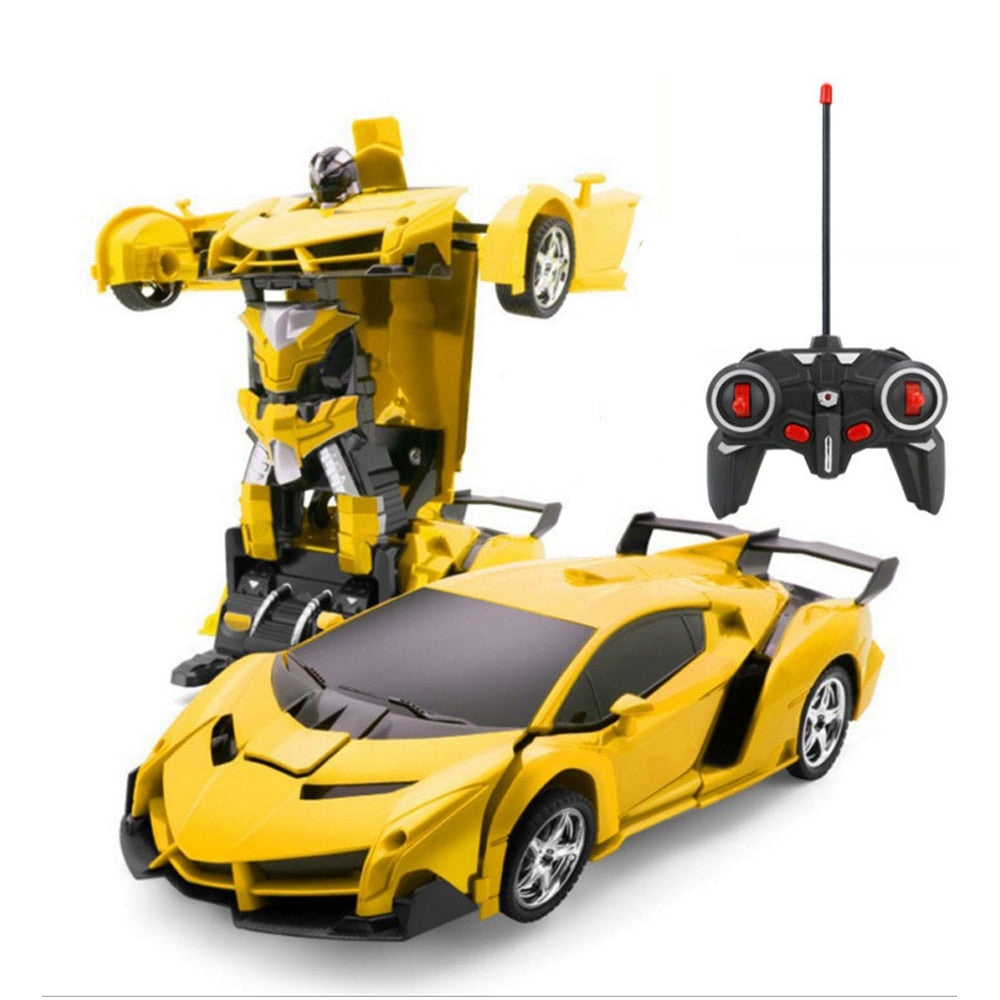 RC Car Transformation Robots Sports Vehicle Model  Robots Toys Cool Deformation Car Kids Toys  Gifts For Boys