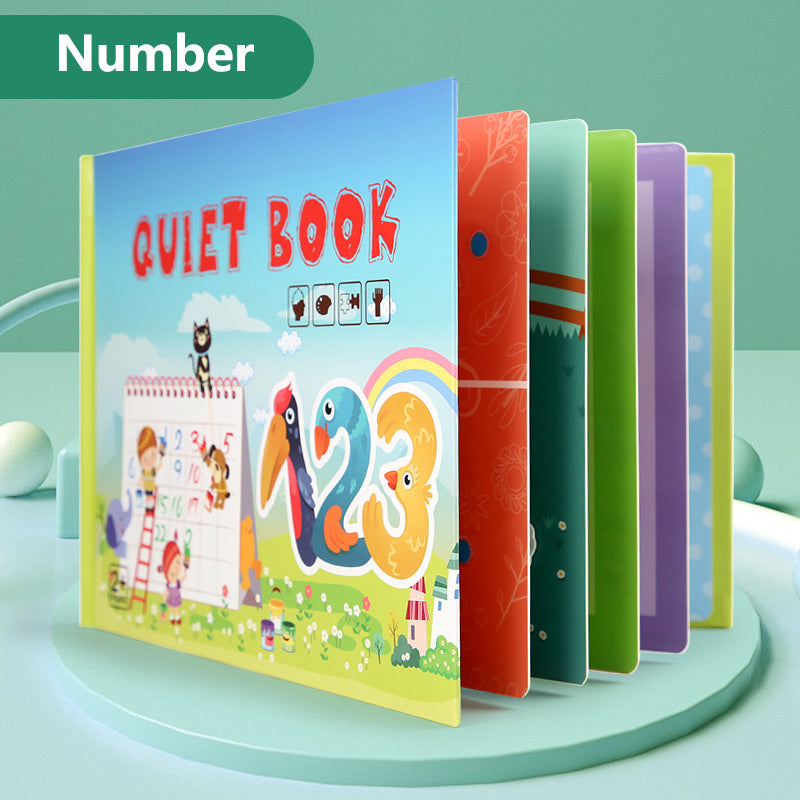 Enlightenment Quiet Paste Book Puzzle Children's Educational Early Education Repeatedly Paste Literacy Paper Toys