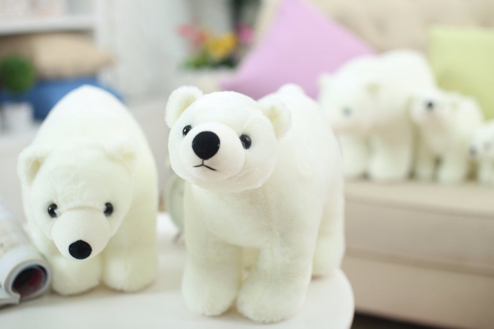 Polar Bear Sweet Cute Lovely Stuffed Baby Kids Toys for Girls Birthday Christmas Gift