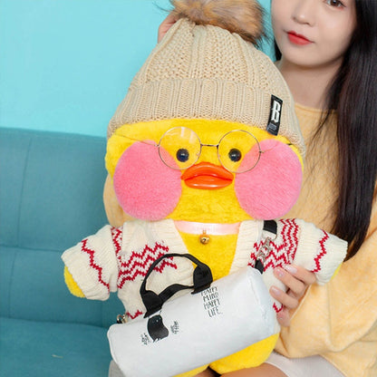 50CM Kawaii LaLafanfan Cafe Duck Plush Toy Cute Animal Duck Soft Stuffed Doll Kids Toys Christmas Birthday Gift for Children