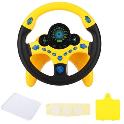 Simulation Steering Wheel with Light Baby Musical Developing Educational Toys Electronic Vocal Toys for Children Birthday