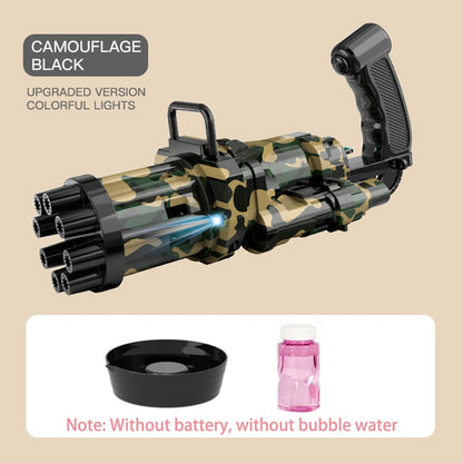 New Magic dolphin Gatling Bubble Gun Automatic Bubble Machine Gun Soap Bubble Blower Outdoor Kids Child Toy for Kids