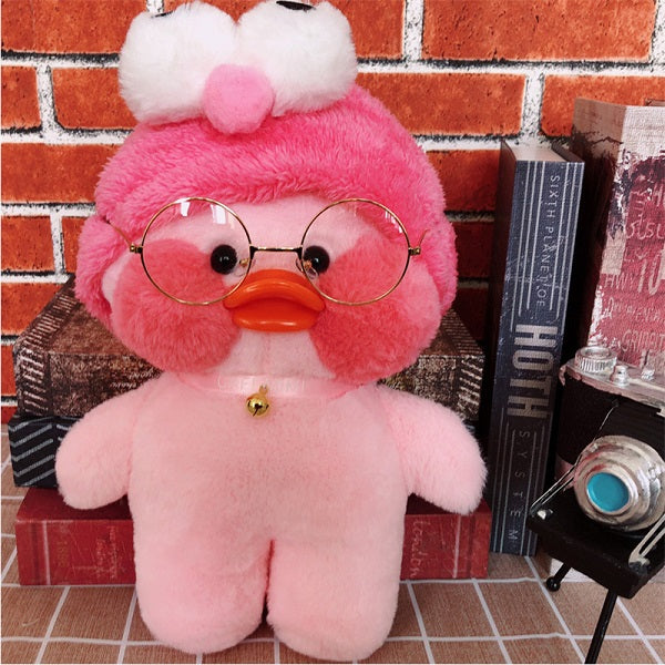 30cm Lalafanfan Kawaii Cafe Mimi Yellow Duck Plush Toy Cute Stuffed Doll Soft Animal Dolls Kids Toys Birthday Gift For Children