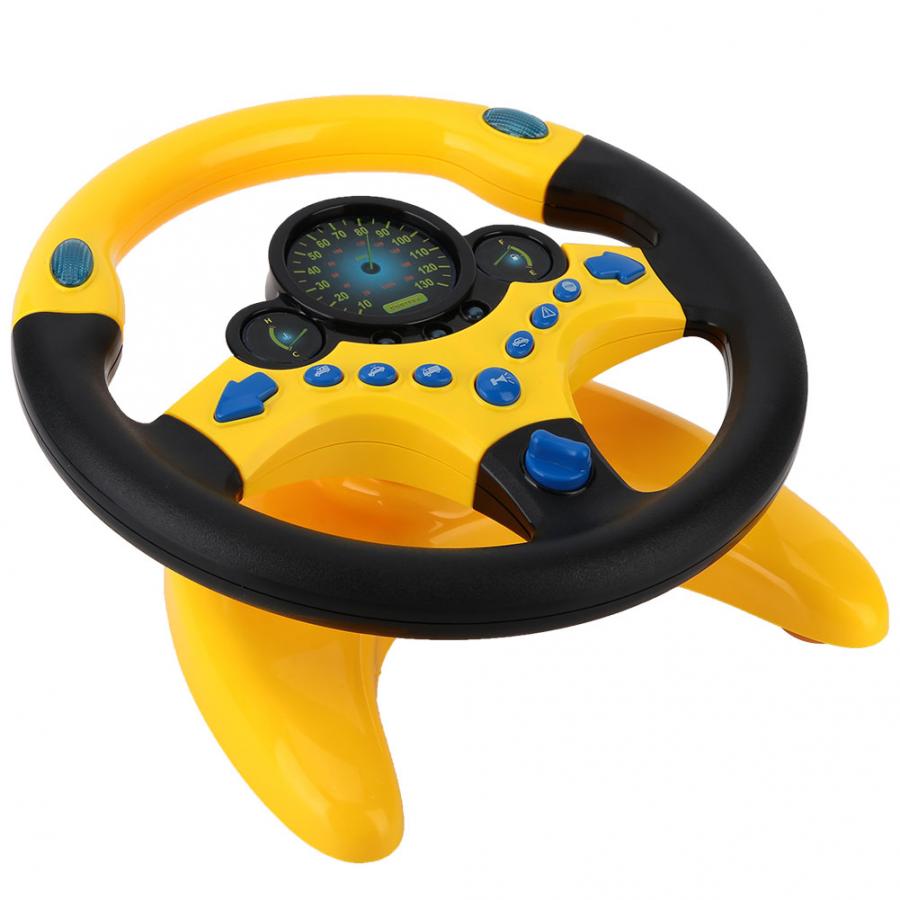 Simulation Steering Wheel with Light Baby Musical Developing Educational Toys Electronic Vocal Toys for Children Birthday