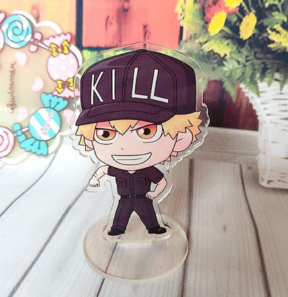 1 Pc Cute Anime Cells at Work Acrylic Stand Figure Model Double Sided Plate Holder Action Figure Toy