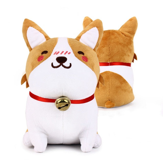 Cute Corgi Dog Plush Toy Stuffed Dolls Lovely Soft Animal Cartoon Dog Plush Keychain for Baby Kids Christmas Gift