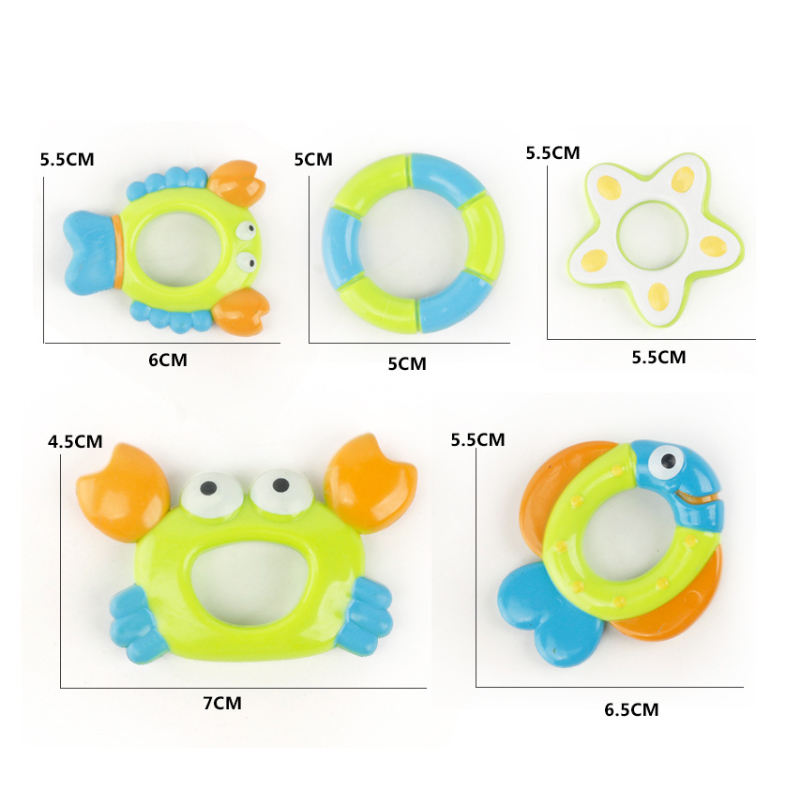 Children's Puzzle Octopus Throwing Circle Small Octopus Squid Bathing and Playing in Water Octopus Pond Glue Toy