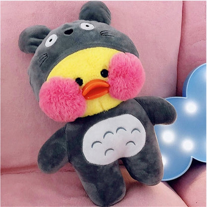 30cm Lalafanfan Kawaii Cafe Mimi Yellow Duck Plush Toy Cute Stuffed Doll Soft Animal Dolls Kids Toys Birthday Gift For Children