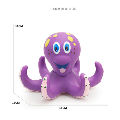 Children's Puzzle Octopus Throwing Circle Small Octopus Squid Bathing and Playing in Water Octopus Pond Glue Toy