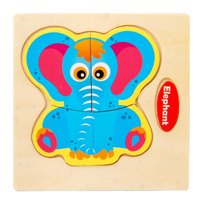 Early Education Puzzle Jitterbug With The Same Children's Educational Animal Enlightenment Cognitive Puzzle Board Toys