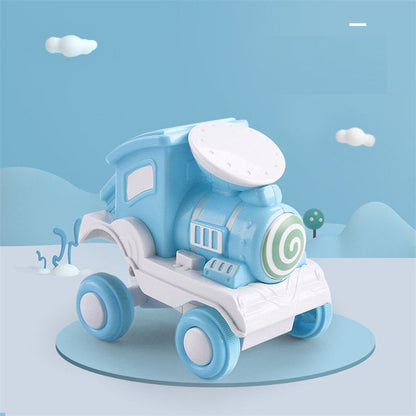 Children Cartoon Stunt Train Inertia Car Toy Vehicles Stunt Rolling Car Model Toys For Boy Educational Floor Sports Game Gifts