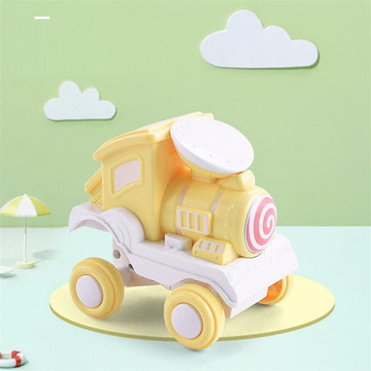 Children Cartoon Stunt Train Inertia Car Toy Vehicles Stunt Rolling Car Model Toys For Boy Educational Floor Sports Game Gifts