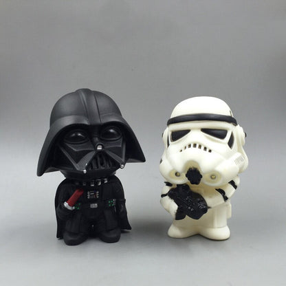 Space Wars Yoda Darth Vader Stormtrooper Action Figure Doll Toys The Force Awakens Jedi Master Yoda Anime Figures Lightsaber