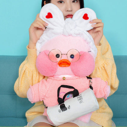 50CM Kawaii LaLafanfan Cafe Duck Plush Toy Cute Animal Duck Soft Stuffed Doll Kids Toys Christmas Birthday Gift for Children