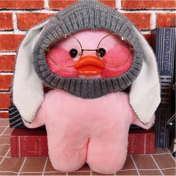 30cm Lalafanfan Kawaii Cafe Mimi Yellow Duck Plush Toy Cute Stuffed Doll Soft Animal Dolls Kids Toys Birthday Gift For Children