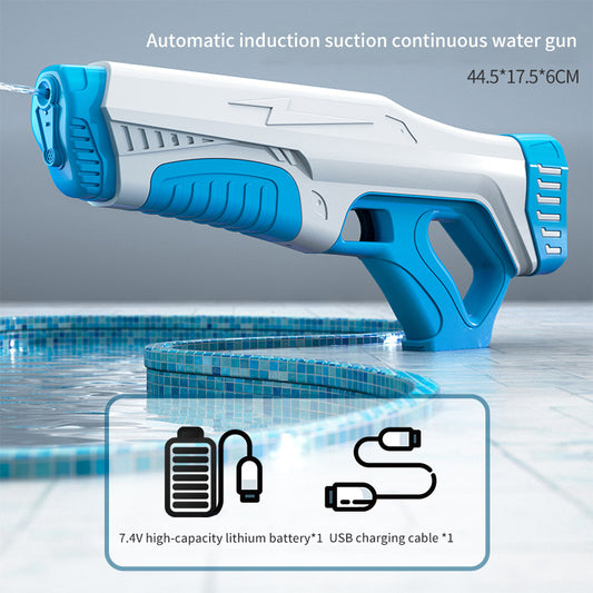 Electric Burst Water Gun Toy Can Launch Induction Water Absorption Long Range Large Capacity Girl To Fight Water Fight