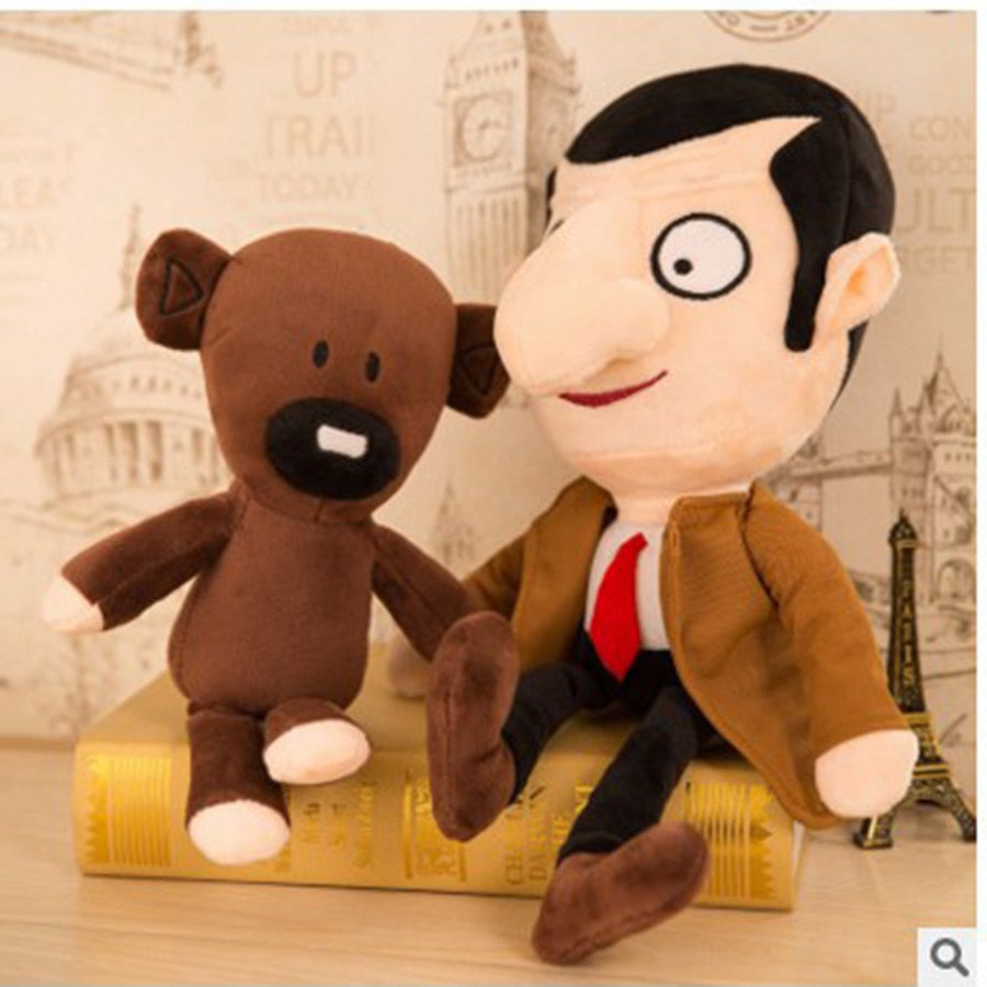 30cm Mr Bean Teddy Bear Cute Kawaii Plush Stuffed Toys Mr.Bean Toys For Children Birthday Present Gifts