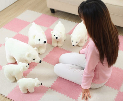 Polar Bear Sweet Cute Lovely Stuffed Baby Kids Toys for Girls Birthday Christmas Gift