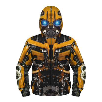 New Bumblebee Captain America Avengers 3D Digital Printing Children's Role-Playing Masked Long Sleeve Children's Sweater