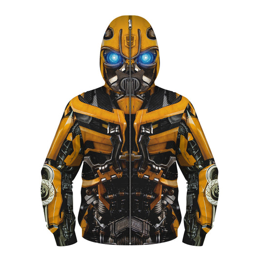 New Bumblebee Captain America Avengers 3D Digital Printing Children's Role-Playing Masked Long Sleeve Children's Sweater