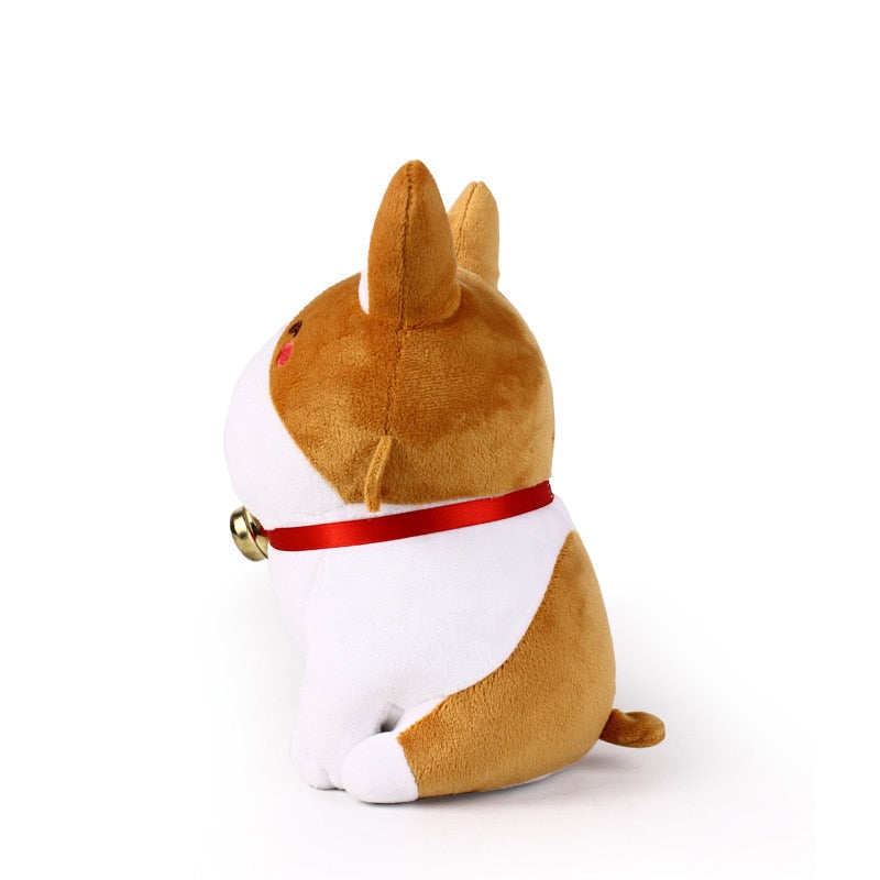 Cute Corgi Dog Plush Toy Stuffed Dolls Lovely Soft Animal Cartoon Dog Plush Keychain for Baby Kids Christmas Gift