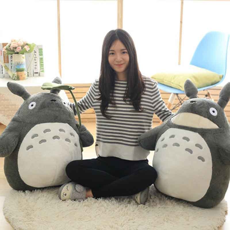 27-55cm Cute wedding press doll children birthday girl Kids Toys Totoro doll Large size pillow Totoro plush toy doll