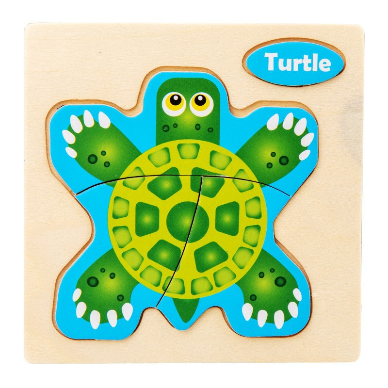 Early Education Puzzle Jitterbug With The Same Children's Educational Animal Enlightenment Cognitive Puzzle Board Toys