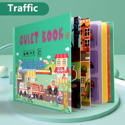 Enlightenment Quiet Paste Book Puzzle Children's Educational Early Education Repeatedly Paste Literacy Paper Toys