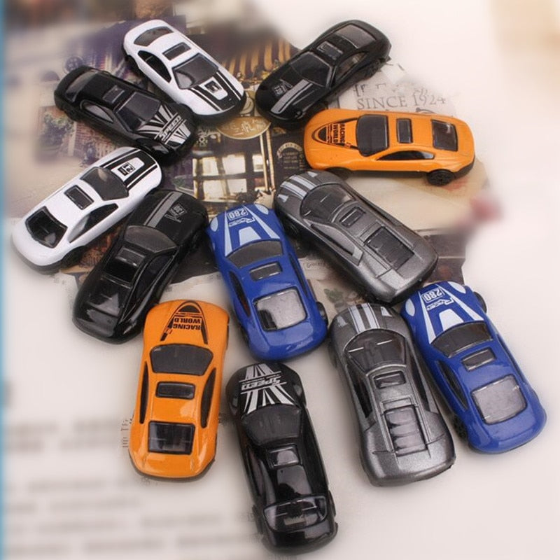 1XSet=13Pcs Transport Car Carrier Truck Boys Toy (includes Alloy Metal 12PcsCars+ 1PcsTruck) For Kids Children