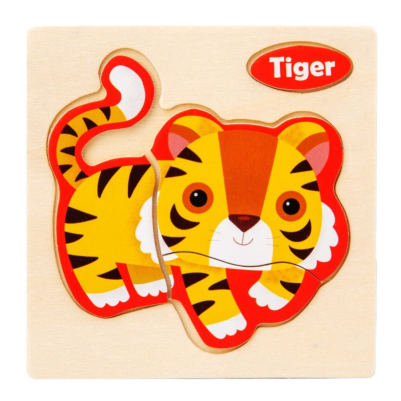 Early Education Puzzle Jitterbug With The Same Children's Educational Animal Enlightenment Cognitive Puzzle Board Toys