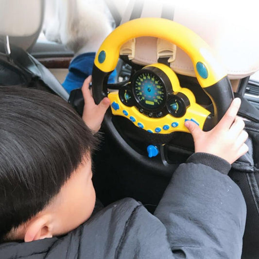 Simulation Steering Wheel with Light Baby Musical Developing Educational Toys Electronic Vocal Toys for Children Birthday