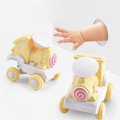 Children Cartoon Stunt Train Inertia Car Toy Vehicles Stunt Rolling Car Model Toys For Boy Educational Floor Sports Game Gifts