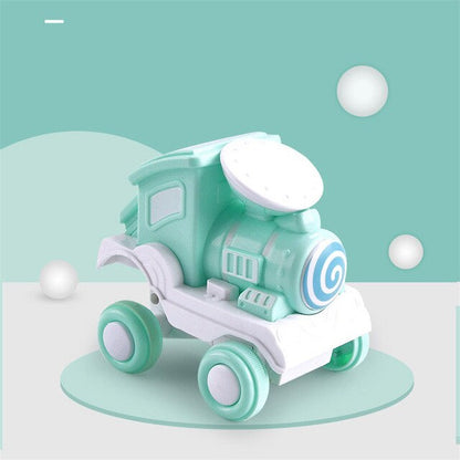 Children Cartoon Stunt Train Inertia Car Toy Vehicles Stunt Rolling Car Model Toys For Boy Educational Floor Sports Game Gifts