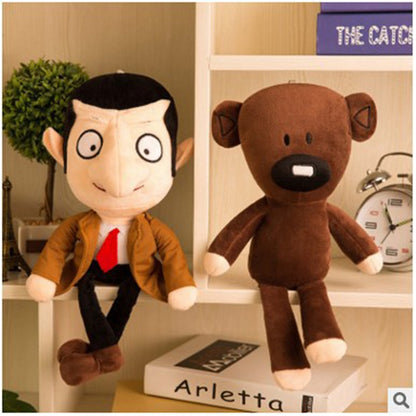 30cm Mr Bean Teddy Bear Cute Kawaii Plush Stuffed Toys Mr.Bean Toys For Children Birthday Present Gifts