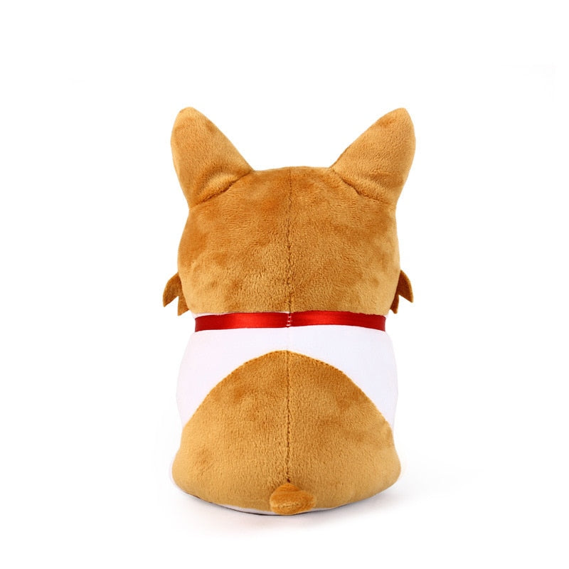 Cute Corgi Dog Plush Toy Stuffed Dolls Lovely Soft Animal Cartoon Dog Plush Keychain for Baby Kids Christmas Gift