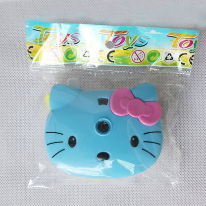 1pcs Cute Hello Kitty Light Projection Camera Children Educational Toys For Kids Projection Cartoon Pattern Camera Children Gift