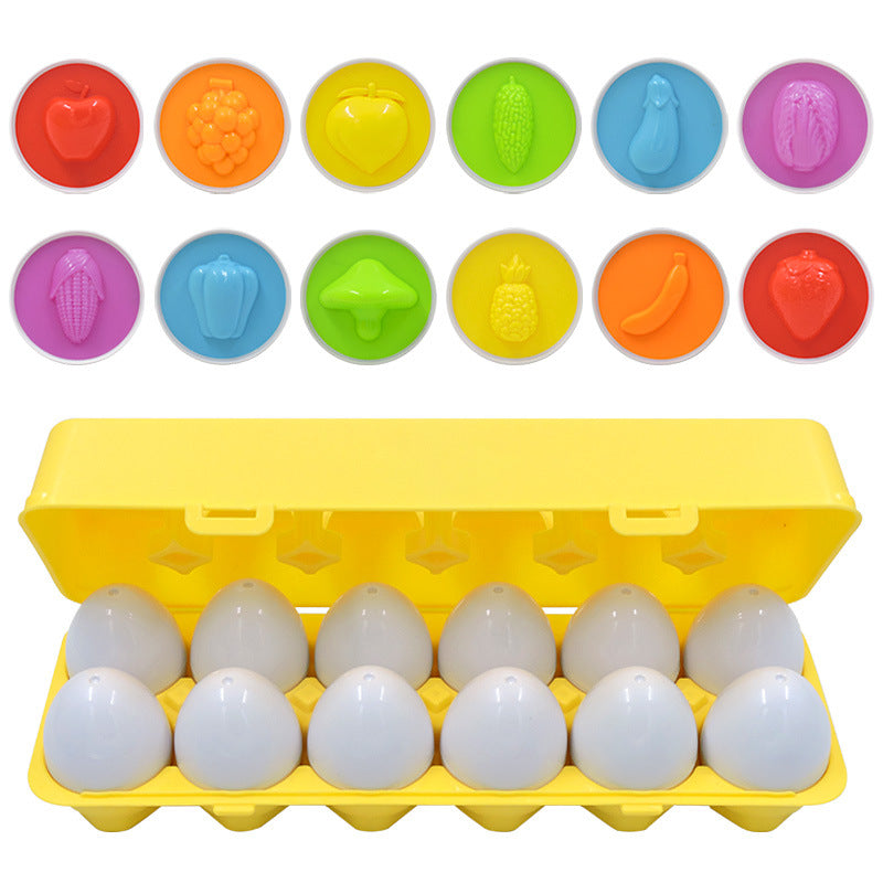 Smart Egg Matching Twisted Egg Recognition Color Imitation Egg Box Children's Puzzle Early Education Assembly Toy