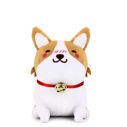 Cute Corgi Dog Plush Toy Stuffed Dolls Lovely Soft Animal Cartoon Dog Plush Keychain for Baby Kids Christmas Gift